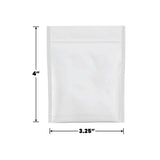 SAMPLE of Mylar Bag Opaque White 1 Gram - 3.25" x 4" - (1 Count SAMPLE)-MYLAR SMELL PROOF BAGS