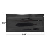 SAMPLE of Mylar Bag Pouch 6" x 2.71" Clear/Black Preroll (1 Count)-MYLAR SMELL PROOF BAGS