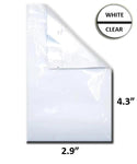 SAMPLE of Mylar Bag White/Clear - 1 Gram - 4.3 x 2.9" (1 Count)-Mylar Smell Proof Bags