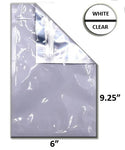 SAMPLE of Mylar Bag White/Clear - 1 Oz - 28 Grams 6 x 9.25" - (1 Count SAMPLE)-Mylar Smell Proof Bags