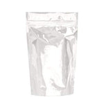 SAMPLE of Mylar Bag White/Clear 1/4 Oz - 7 Grams - 4" x 6.5" - (1 Count SAMPLE)-Mylar Smell Proof Bags