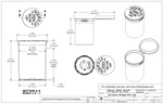 SAMPLE of Pop Top Vial - Philips 30 Dram - 1/4 Oz - Child Resistant - Black - Opaque - (1 Count SAMPLE)-Pop Top Vials