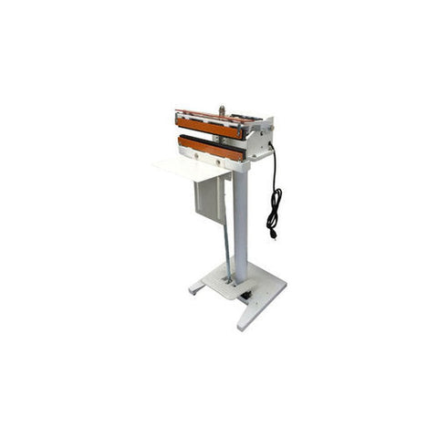 Sealer Sales 8" W-Series Direct Heat Foot Sealer With 15mm Meshed Seal Width - PTFE Coated - (1 Count)-Processing and Handling Supplies