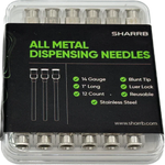 SHARRB - Dispensing Needle 1" - All Metal Stainless Steel Blunt Tip Luer Lock - (14 Gauge) - (12 Pack)-Processing and Handling Supplies