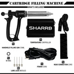 SHARRB V2 Titanium Tube Cart Filler Semi Automatic Syringe Gun - Different Capacities - (1 Count)-Processing and Handling Supplies
