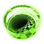 Smokezilla Jumbo Glass Round Ashtray - 022175 - (6 Count Display)-Rolling Trays and Accessories