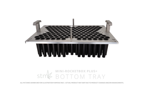 STM Mini-Rocketbox Plus 143ct Bottom Tray for Pre-Roll Machine - Various Sizes - (1 Count)-Processing and Handling Supplies