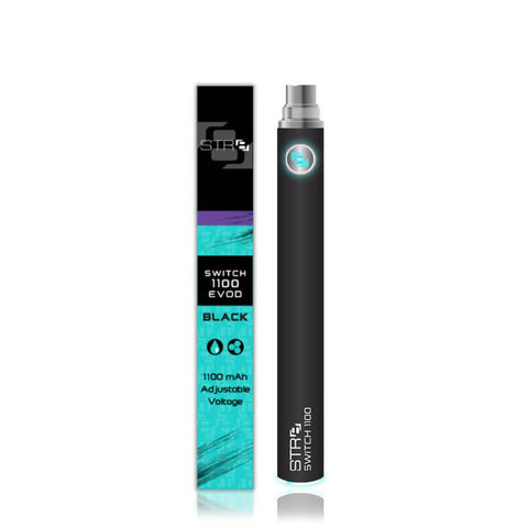 STR8 Switch 1100 Evod 510 Batteries - Various Colors - (1 or 5 Count)-VAPORIZERS, E-CIGS, AND BATTERIES