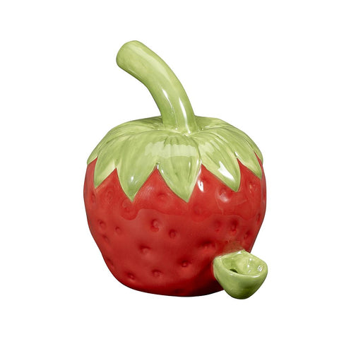Strawberry Hand Pipe - (1 Count, 5 Count OR 10 Count)-Hand Glass, Rigs, & Bubblers