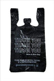 Thank You Bags - Black/Gold - 1/6 - (500 - 10,000 Count)-Pharmacy Bags & Exit Bags