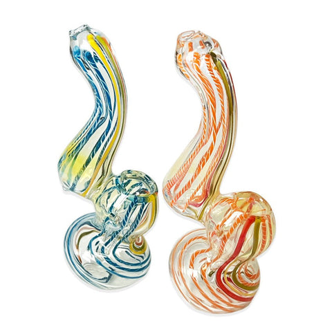 Twisted Color Art Mini Water Bubbler - Design May Vary - (1 Count)-Hand Glass, Rigs, & Bubblers