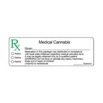 Universal Medical Canna Strain & Gram Label 1" x 3" Inch 1000 Count-Prescription Labels & State Compliant Labels