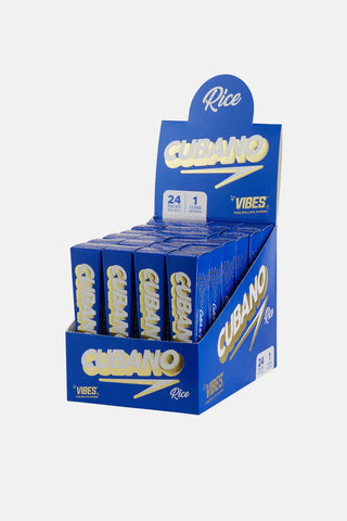 Vibes Cubano Rice Cones King Size - (24 Packs Per Box-1 Cone Per pack)