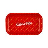 Vibes Medium "Catch A Vibe" Rolling Tray - (Various Colors) - (1 Count)-Papers and Cones