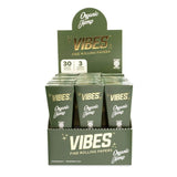 Vibes Organic Hemp Cones King Size - (30 Packs Per Box - 3 Cones Per Pack)-Papers and Cones