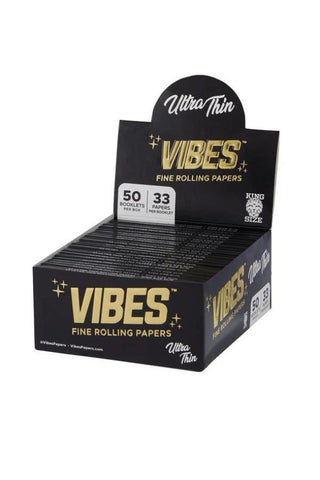 Vibes Ultra Thin Papers King Size Slim (50 Count 33 Sheets Per Pack)-Papers and Cones