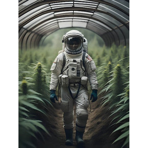 Weed Farm Astronaut Poster-Poster