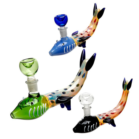 Whale Themed Dry Hand Pipe - Color May Vary - (1 Count)-Hand Glass, Rigs, & Bubblers