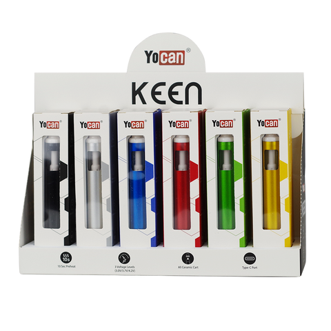 Yocan Keen Vaporizer - Assorted Colors - (12 Count Display)-Vaporizers, E-Cigs, and Batteries