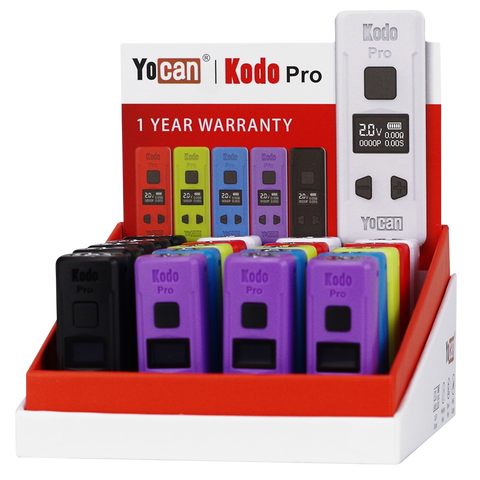 Yocan Kodo Pro Portable Battery - Assorted Colors - (20 Count Display)-Vaporizers, E-Cigs, and Batteries