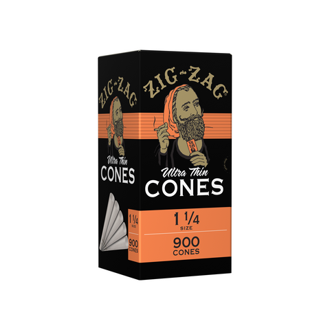 Zig-Zag 1 1/4 Bulk Cones - (900 Cones Per Bulk Box)-Papers and Cones