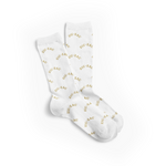 Zig-Zag Classic Socks - Step & Repeat White - (1 Count)-Novelty, Hats & Clothing