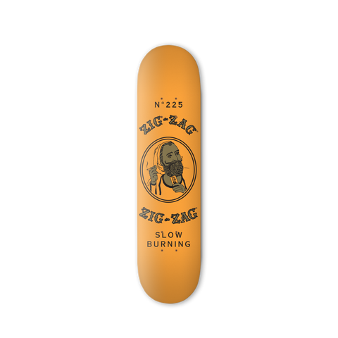 Zig-Zag French Orange Skateboard - (1 Count)-Novelty, Hats & Clothing