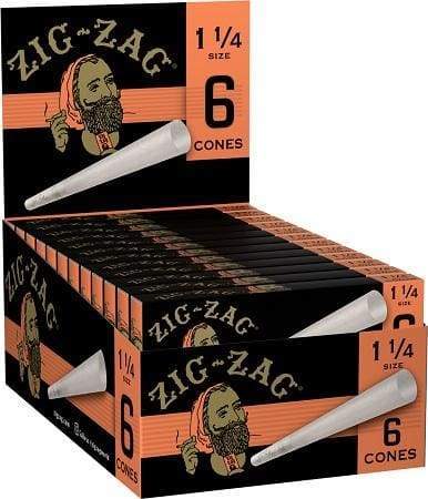 Zig-Zag (Paper Cones) 1 1/4" (24 Count) 6/Pack-Papers and Cones
