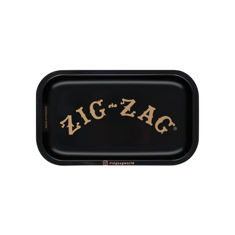 Zig-Zag Small Black Rolling Tray - (1, 5, or 10 Count)-Rolling Trays and Accessories