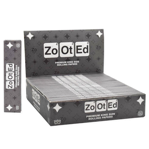 Zooted Brandz King Size Natural Rolling Paper - (24 Count Per Display)-Papers