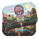 Zooted Brandz ZootedLand Skully Planet Metal Tray w/ Magnetic Lid - (1, 5 OR 10 Count)-Rolling Trays and Accessories