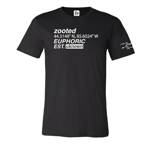 Zooted Euphoric Black T Shirt (1 Count, 3 Count, OR 6 Count)-Novelty, Hats & Clothing