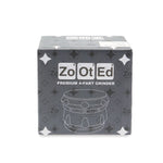 Zooted Premium 4 Piece Grinder 63mm - Black (1 Count, 5 Count OR 10 Count)-Grinders