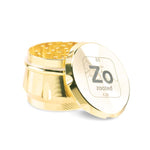 Zooted Premium 4 Piece Grinder 63mm - Gold (1 Count, 5 Count, OR 10 Count)-Grinders