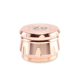 Zooted Premium 4 Piece Grinder 63mm - Rose Gold (1 Count, 5 Count, OR 10 Count)-Grinders