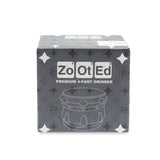 Zooted Premium 4 Piece Grinder 63mm - Silver (1 Count, 5 Count, OR 10 Count)-Grinders