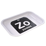 Zooted Classic Black on White Rolling Tray