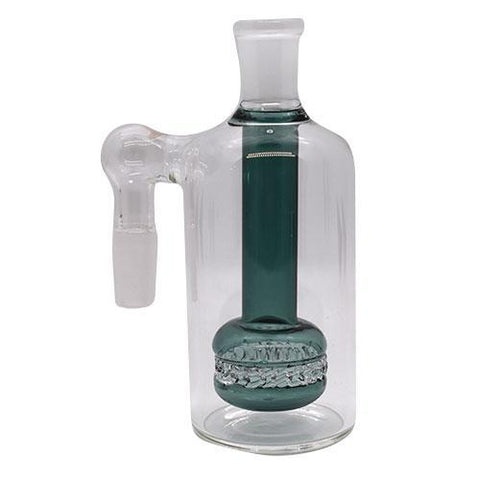14mm Male Ash Catcher Tire Style Perc With Female Bowl Adaptor - Color May Vary -  (1 Count