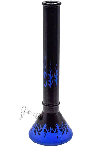 18" Flame Design Beaker Bubbler - Color May Vary - (1 Count)