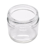 2 oz Glass Straight Sided Round Jar - Black Or White - (Multiple Counts Available)
