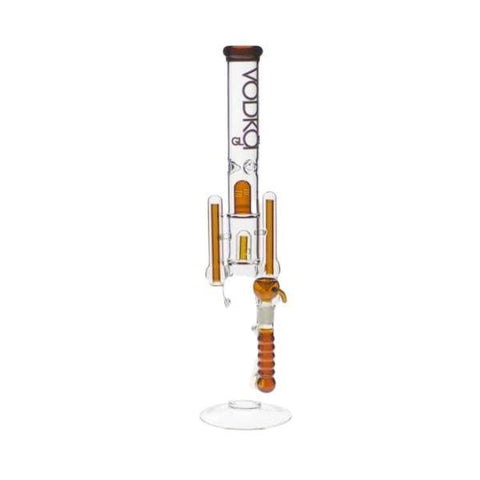 22" Vodka Rocket Perc Water Bubbler With Bowl - Various Colors - 1 Count