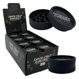 2.125" Santa Cruz Shredder Medium 2 Piece Hemp Grinder - Black - (24 Count Per Display)