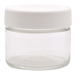 2oz Child Resistant Glass Jar Black Or White (216 Count)