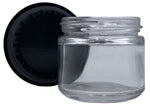 2oz Child Resistant Glass Jar Black Or White (216 Count)