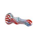 3" Glass Hand Pipe - Various Colors (1 Count)