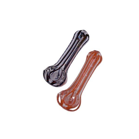 3.5" - 4" Candy Cane Hand Glass Assorted Colors (1 Count)