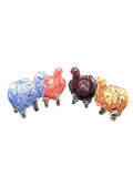 3.5" Frit Elephant Hand Glass - Color May Vary -  (1 Count)