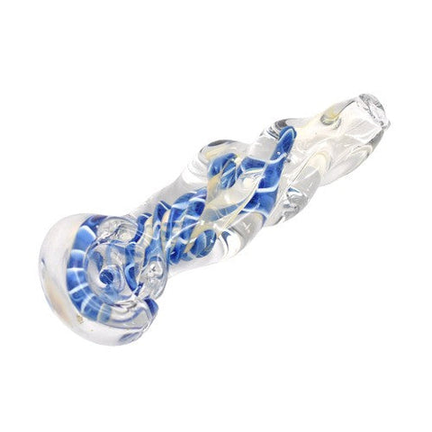 3.5" Spiral Body Glass Handpipe - Colors May Vary - (1 Count)