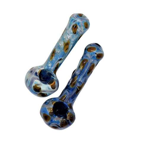 4"-4.5" Bump Color Fumed Hand Glass - (1, 5, OR 10CT)