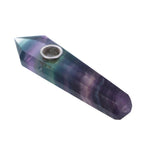 4" Crystal Hand Pipe - Various Colors - 1 Count
